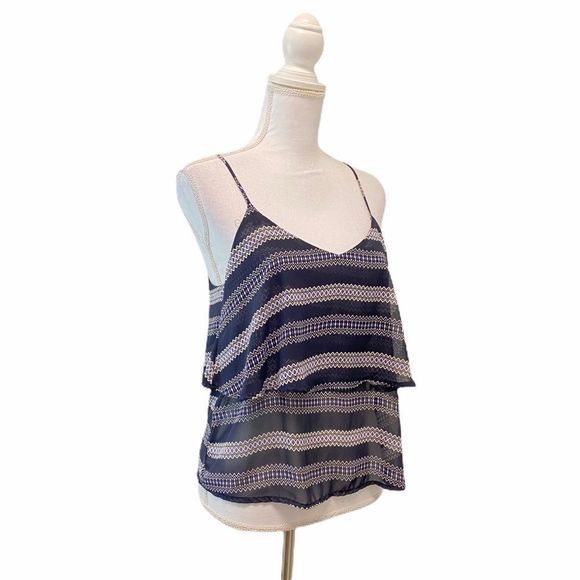 PRINTED THREADS Sheer Like Tank Top - Picture 2 of 6